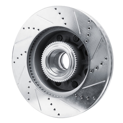 R1 Concepts R1 11-25 Ford F-250 2WD (Super Duty) Front Left Drilled & Slotted Silver Brake Rotor