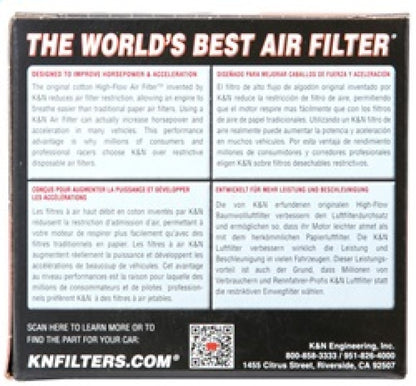 K&N Engineering K&N Universal Chrome Filter 2 1/2 inch O/S FLG / 4 1/2 inch OD / 2 inch Height