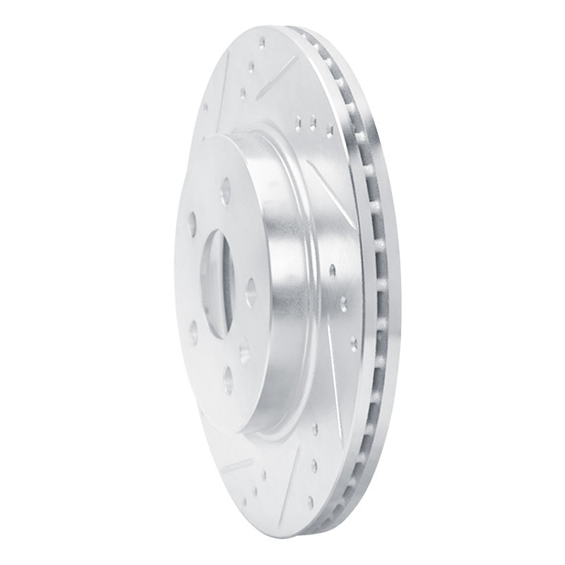 R1 Concepts R1 10-25 Buick ALLURE Rear Left Drilled & Slotted Silver Brake Rotor