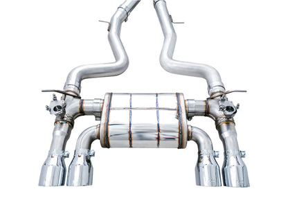 AWE Tuning BMW F8X M3/M4 SwitchPath Cat-Back Exhaust - Chrome Silver Tips