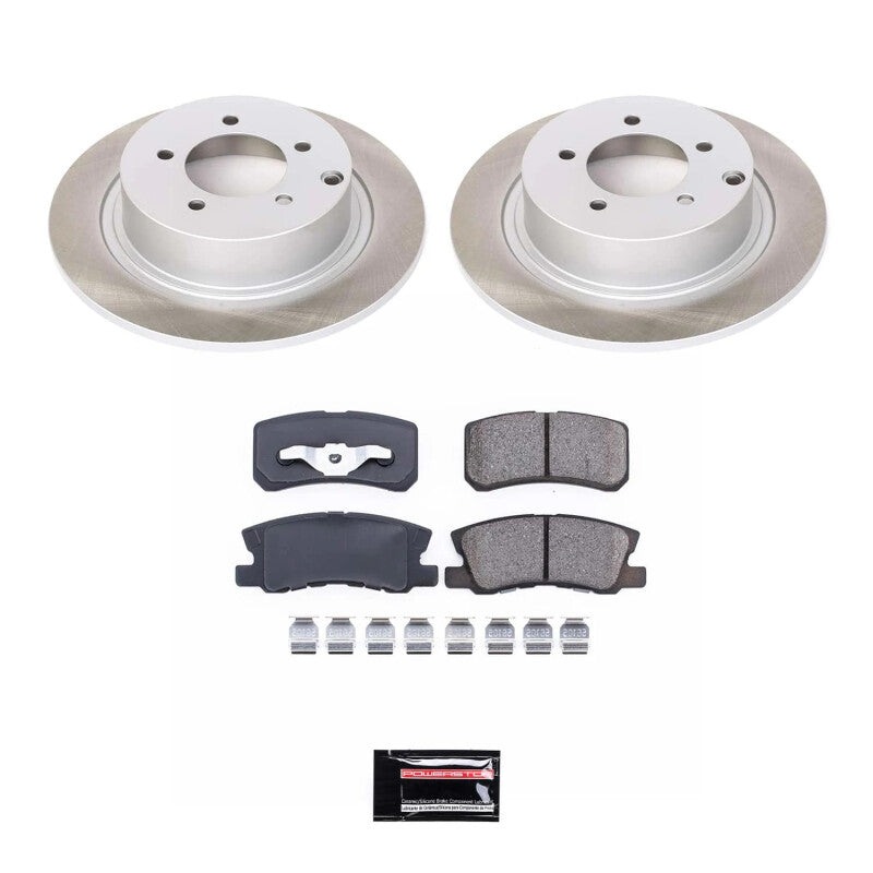 PowerStop Power Stop 11-12 Mitsubishi Outlander Sport Rear Semi-Coated Rotor Kit
