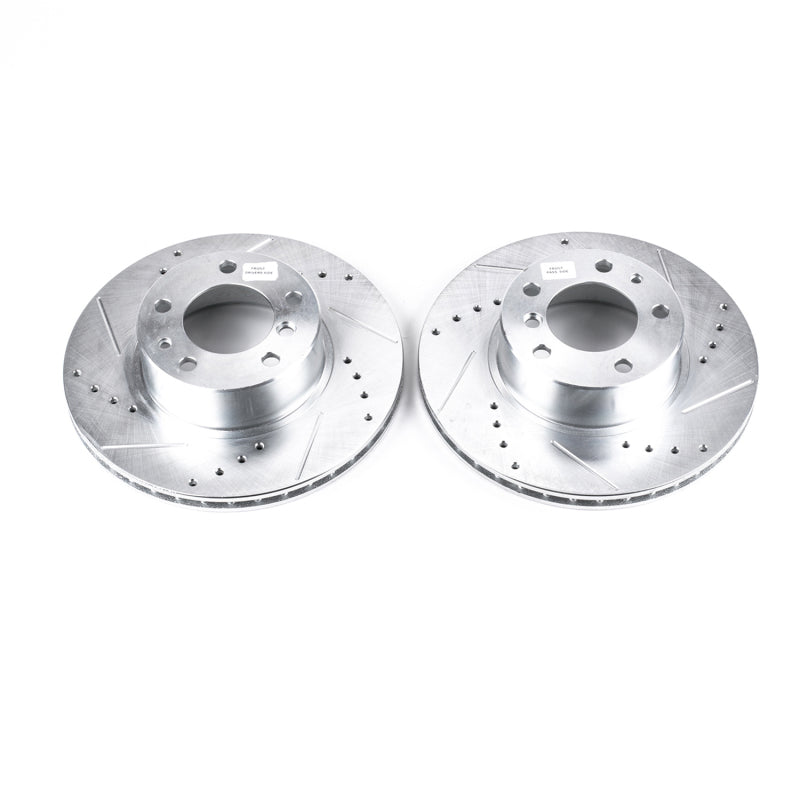 PowerStop Power Stop 89-95 BMW 525i Front Evolution Drilled & Slotted Rotors - Pair