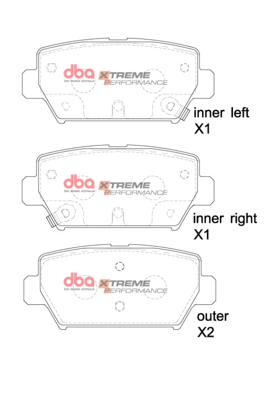 DBA 2017+ Mitsubishi Eclipse Cross XP Performance Rear Brake Pads