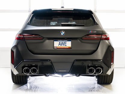 AWE Tuning BMW G90/G99 M5 Track Edition Cat-Back Exhaust - Chrome Silver Tips