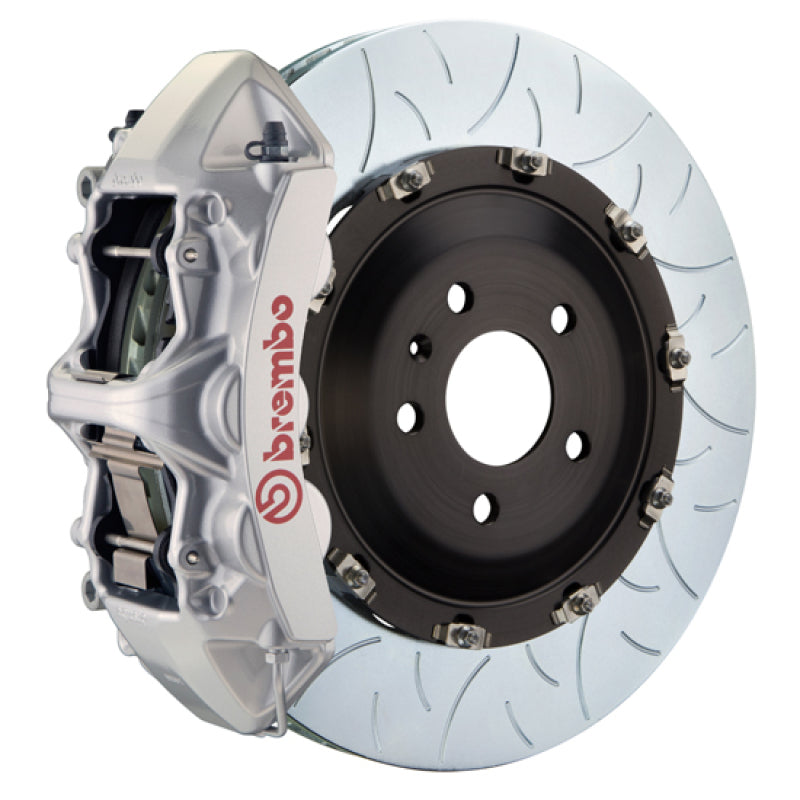 Brembo 24+ BMW M30i/530i xDrive/24+ 540i xDrive Fr GT BBK 6 Pist Cast 405x34 2pc Rotor Slt TY3- Sil