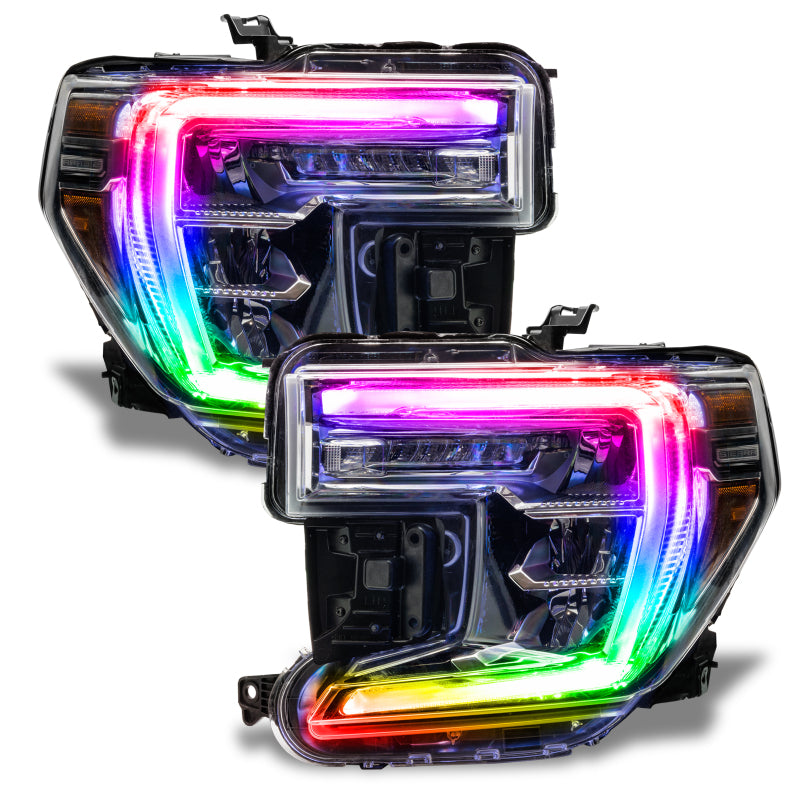 ORACLE Lighting Oracle 19-21 GMC Sierra 1500 RGB+W Headlight DRL Upgrade Kit - ColorSHIFT 2