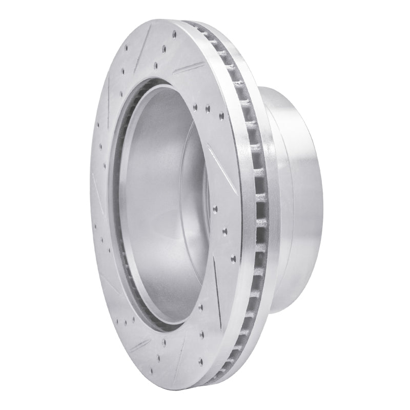 R1 Concepts R1 11-22 Ford F-350 Super Duty 2WD Rear Right Drilled & Slotted Silver Brake Rotor
