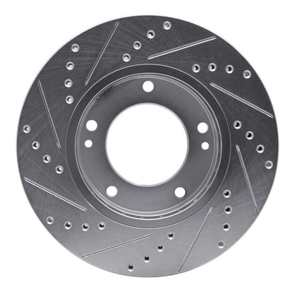 R1 Concepts R1 03-06 Kia SORENTO Front Right Drilled & Slotted Silver Brake Rotor
