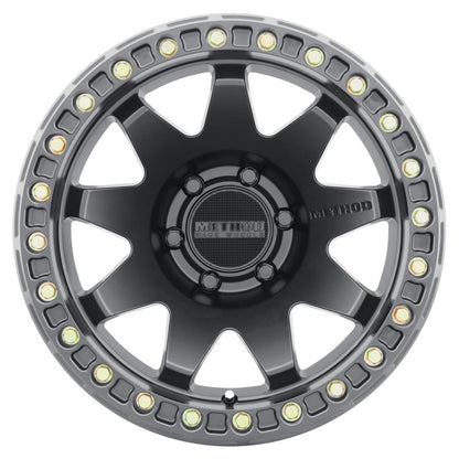 Method Wheels Method MR108 17x9 -44mm Offset 6x5.5 106.25mm CB Matte Black w/BH-H24125-38 Wheel