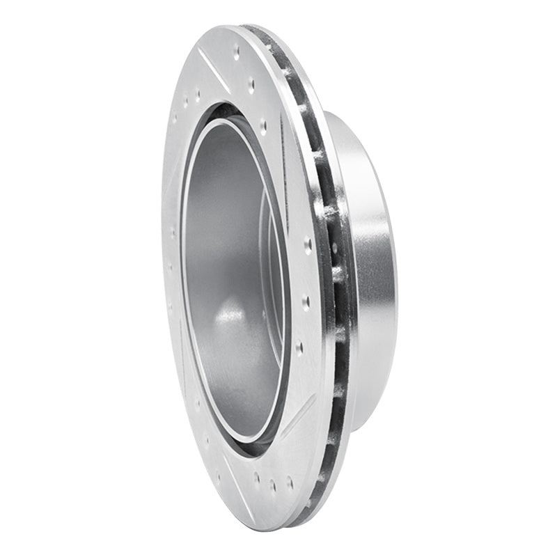 R1 Concepts R1 84-88 Toyota Cressida Rear Left Drilled & Slotted Silver Brake Rotor