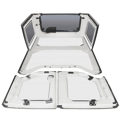 DEI 11-18 Jeep Wrangler JK 4-Door Boom Mat Complete Headliner Kit - 6 Piece - White