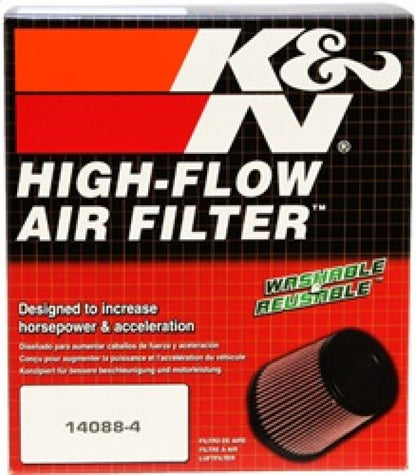 K&N Engineering K&N Filter Universal Rubber Filter 4in Flg 6 17/32in OD 8 21/32in H