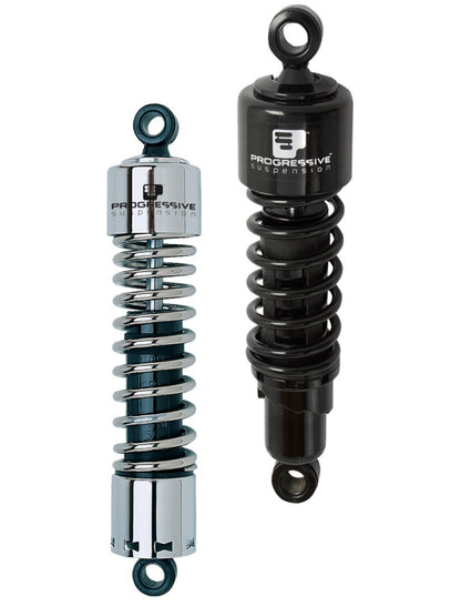 Progressive Harley-Davidson 412 Series Shocks 12.0in - Black