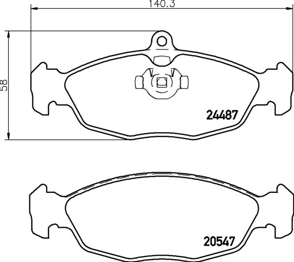 Mintex MDB2243 Brake Pad Set, disc brake