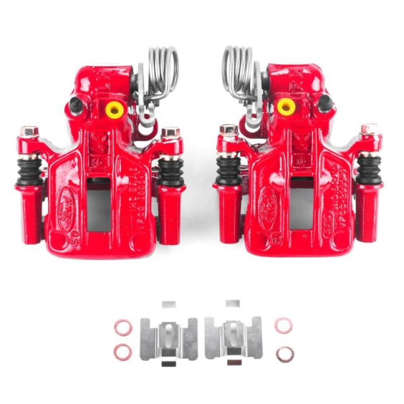 PowerStop Power Stop 93-07 Ford Taurus Rear Red Calipers w/Brackets - Pair
