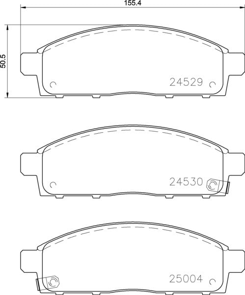 Mintex MDB2882 Brake Pad Set, disc brake