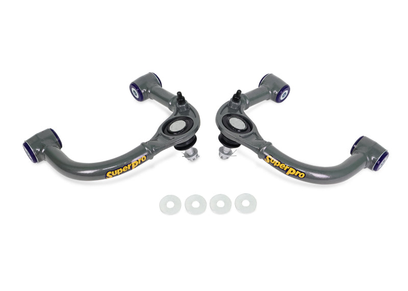 SuperPro 03-09 Lexus GX470 / Toyota 4Runner Sport 4WD Front Upper Fixed Offset Control Arm Set