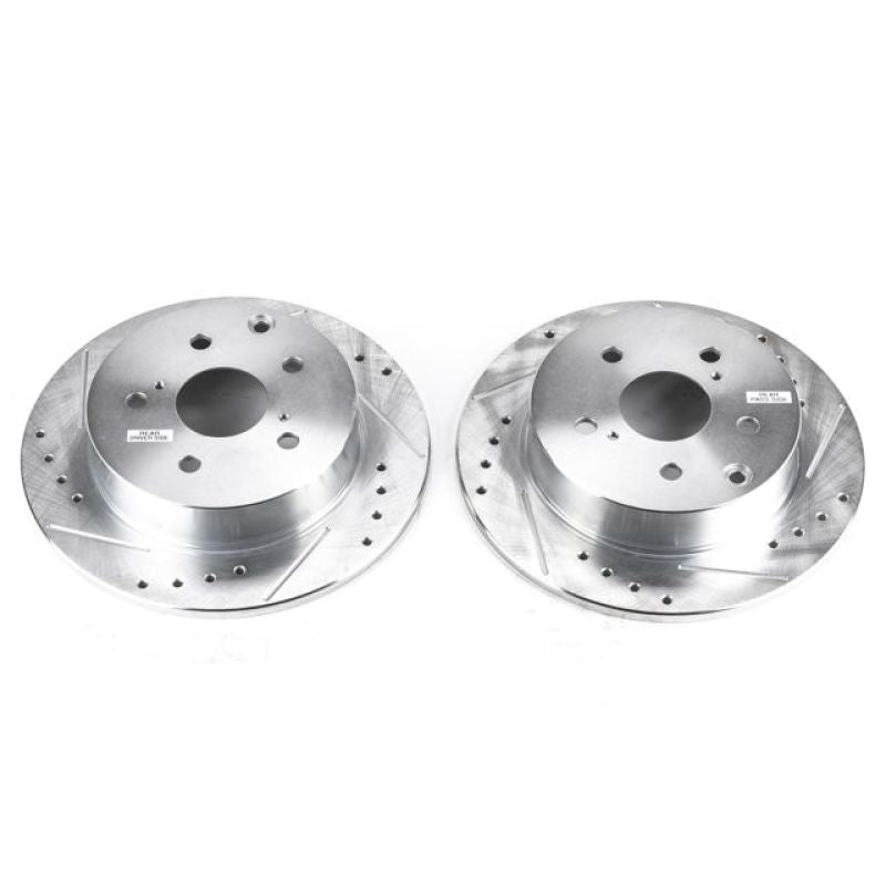 PowerStop Power Stop 09-10 Pontiac Vibe Rear Evolution Drilled & Slotted Rotors - Pair