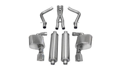 CORSA Performance Corsa 2012-2013 Dodge Charger SRT-8 6.4L V8 Polished Sport Cat-Back Exhaust