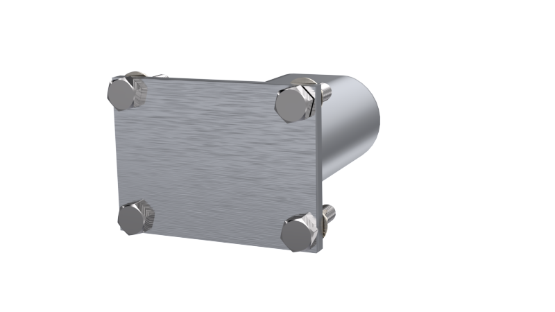 QTP 3in Weld-On QTEC Low Profile Connection Oval Tube Kit