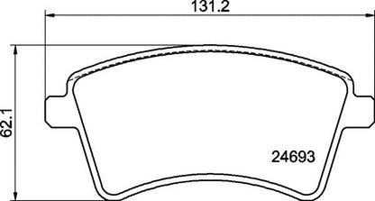 Mintex MDB2963 Brake Pad Set, disc brake