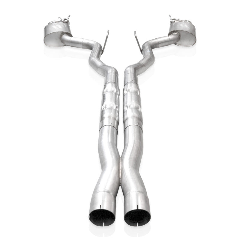 Stainless Works 2024 Mustang GT Catback Quad Tips Redline Sound H-Pipe Performance Connect Exhaust