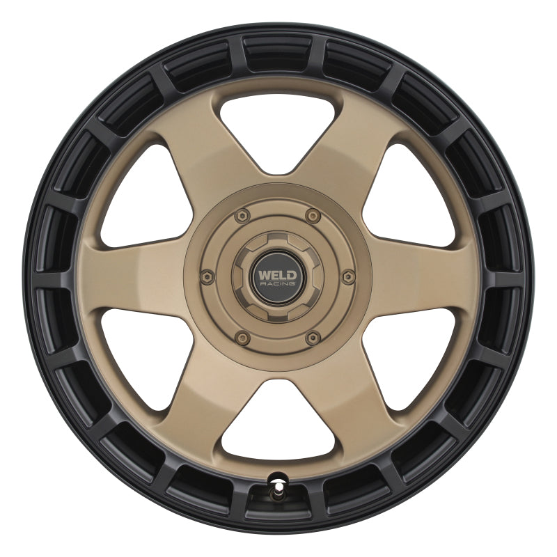 Weld Off-Road Ridge 20x9 - 8x165.1 BP - ET0 - 125.1mm CB - Satin Bronze Wheel (Black Ring)