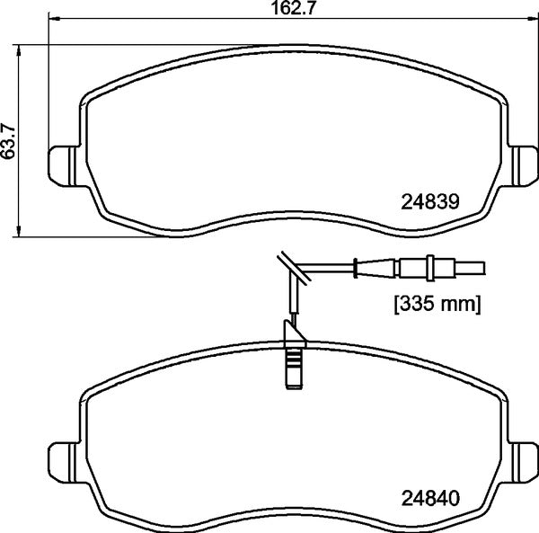 Mintex MDB2953 Brake Pad Set, disc brake