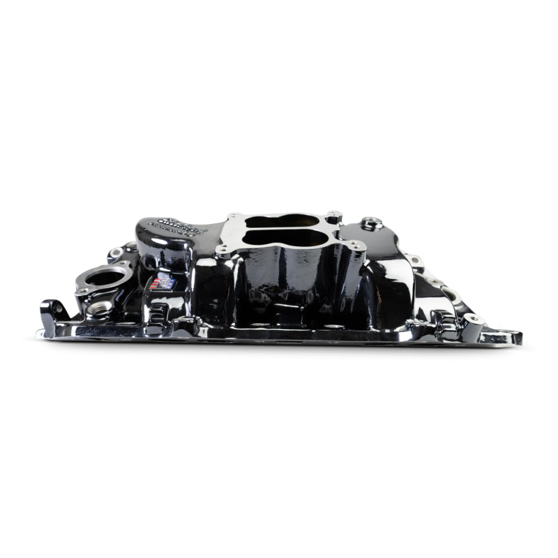 Edelbrock 65-90 BB Chevy Oval Port Heads Performer 2-O Manifold - Black Plasma