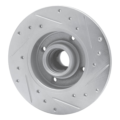 R1 Concepts R1 85-02 Volkswagen CORRADO Rear Left Drilled & Slotted Silver Brake Rotor