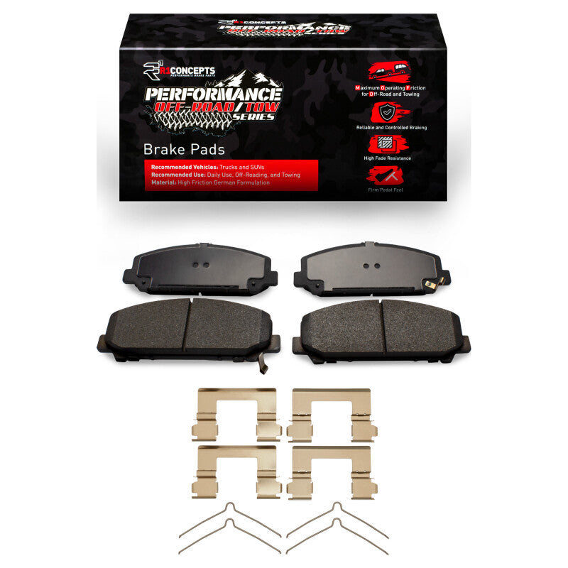 R1 Concepts R1 2005-2024 Infiniti QX80 Front Performance Off-Road/Tow Brake Pads & Hardware Kit