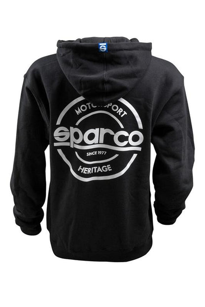 Sparco Sweatshirt Hooded S-Seal Blk Sml