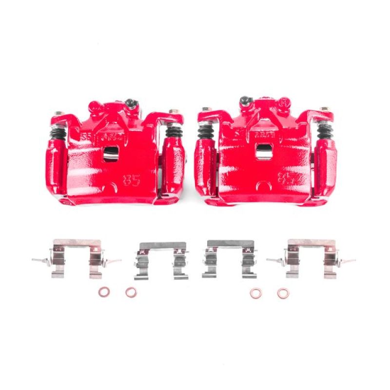 PowerStop Power Stop 11-17 Nissan Juke Front Red Calipers w/Brackets - Pair