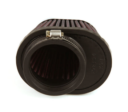 K&N Engineering K&N Uni Chrome Oval Tapered Filter 2.125in FlgID x 4inB OL x 3inB OW x 3inT OL x 2inT OW x 2.75in H