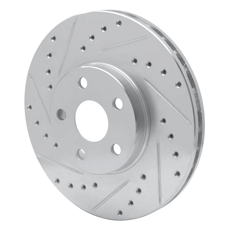 R1 Concepts R1 87-91 Lexus ES250 Front Left Drilled & Slotted Silver Brake Rotor