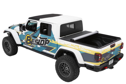 Bestop Roll Soft Tonneau - 20-26 Jeep Gladiator For 5 Ft. Bed EZ-Roll (Premium Black Twill)