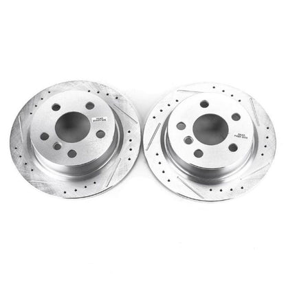 PowerStop Power Stop 14-19 Mini Cooper Rear Evolution Drilled & Slotted Rotors - Pair