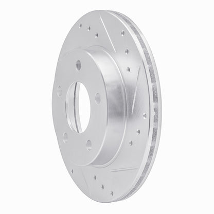 R1 Concepts R1 90-90 Pontiac 6000 Rear Right Drilled & Slotted Silver Brake Rotor