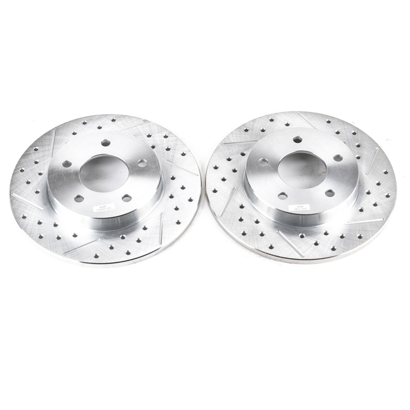 PowerStop Power Stop 00-05 Buick LeSabre Rear Evolution Drilled & Slotted Rotors - Pair