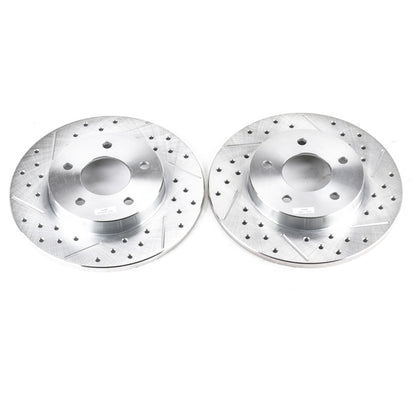 PowerStop Power Stop 00-05 Buick LeSabre Rear Evolution Drilled & Slotted Rotors - Pair