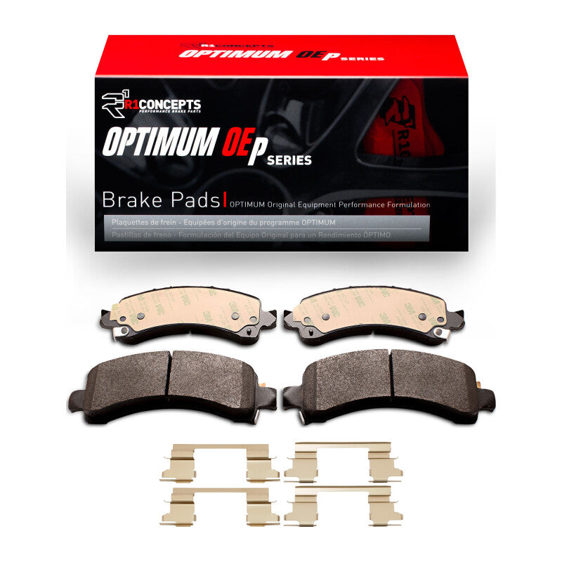 R1 Concepts R1 18-20 Chevrolet Express 3500 Rear Optimum OE Pads & Hardware Kit