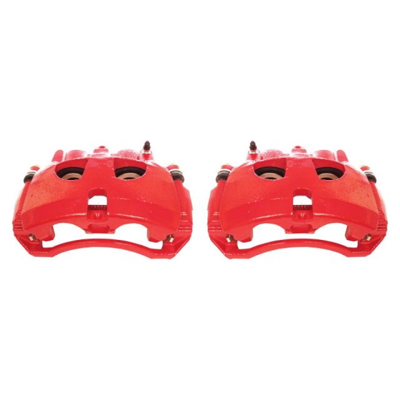 PowerStop Power Stop 09-10 Dodge Ram 2500 Front Red Calipers w/Brackets - Pair