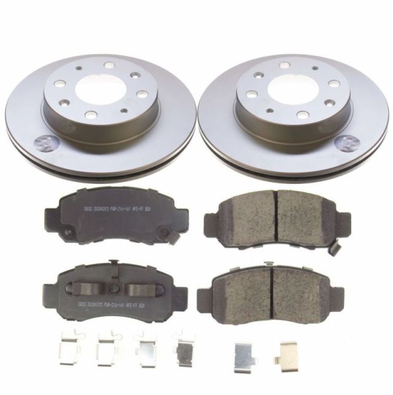 PowerStop Power Stop 00-06 Honda Insight Front Z17 Evolution Geomet Coated Brake Kit