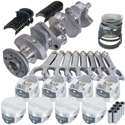 Eagle Chevy LT1 350 1Pc 3.480in Crank 5.700in H-Beam -3.7cc 4.030in Pistons Rotating Assembly