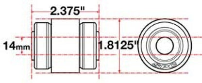 SPC Performance Flex Joint xAxis Jeep JK Rear UCA 14mm X 2 X 1.8125