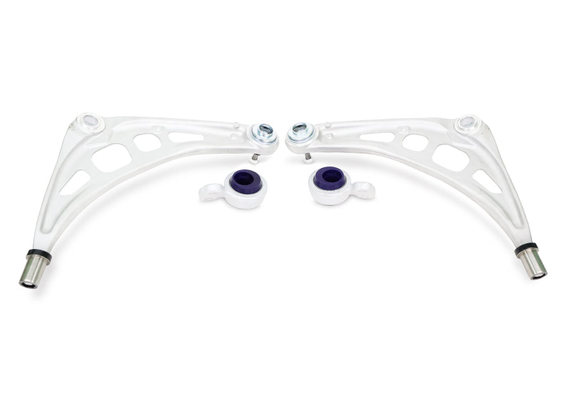 SuperPro 2000 BMW 323Ci Base Front Alloy Lower Control Arm Set (+Caster)