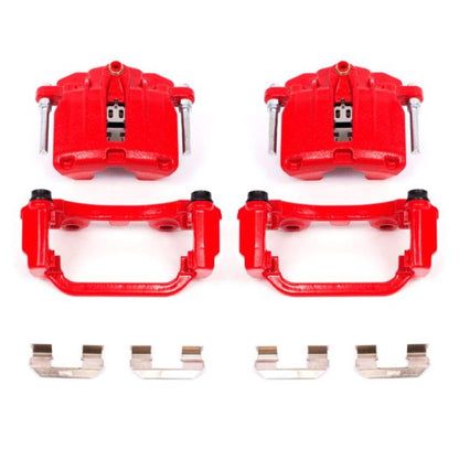 PowerStop Power Stop 00-03 Cadillac DeVille Rear Red Calipers w/Brackets - Pair