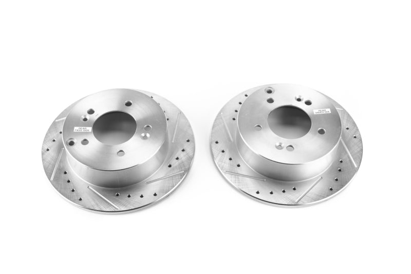 PowerStop Power Stop 07-10 Kia Rondo Rear Evolution Drilled & Slotted Rotors - Pair