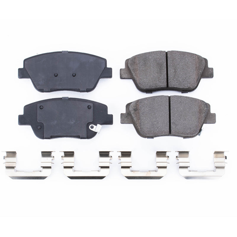 PowerStop Power Stop 11-15 Hyundai Sonata Front Z17 Evolution Ceramic Brake Pads w/Hardware