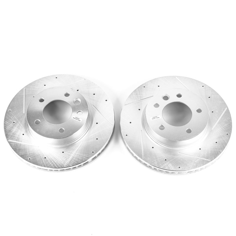PowerStop Power Stop 04-06 Porsche Cayenne Front Evolution Drilled & Slotted Rotors - Pair